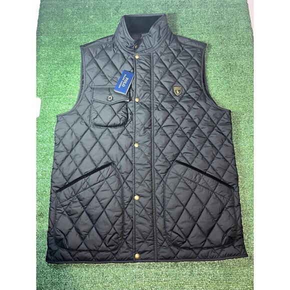 Polo Ralph Lauren Men's Logo Patch Water-Repellent Quilted Vest - LT - Picture 1 of 13